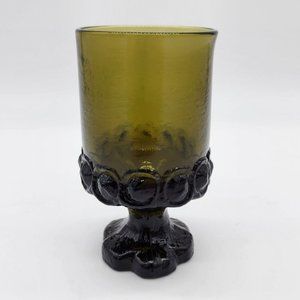 Vintage Franciscan Madeira Olive Green Juice/Wine Glass